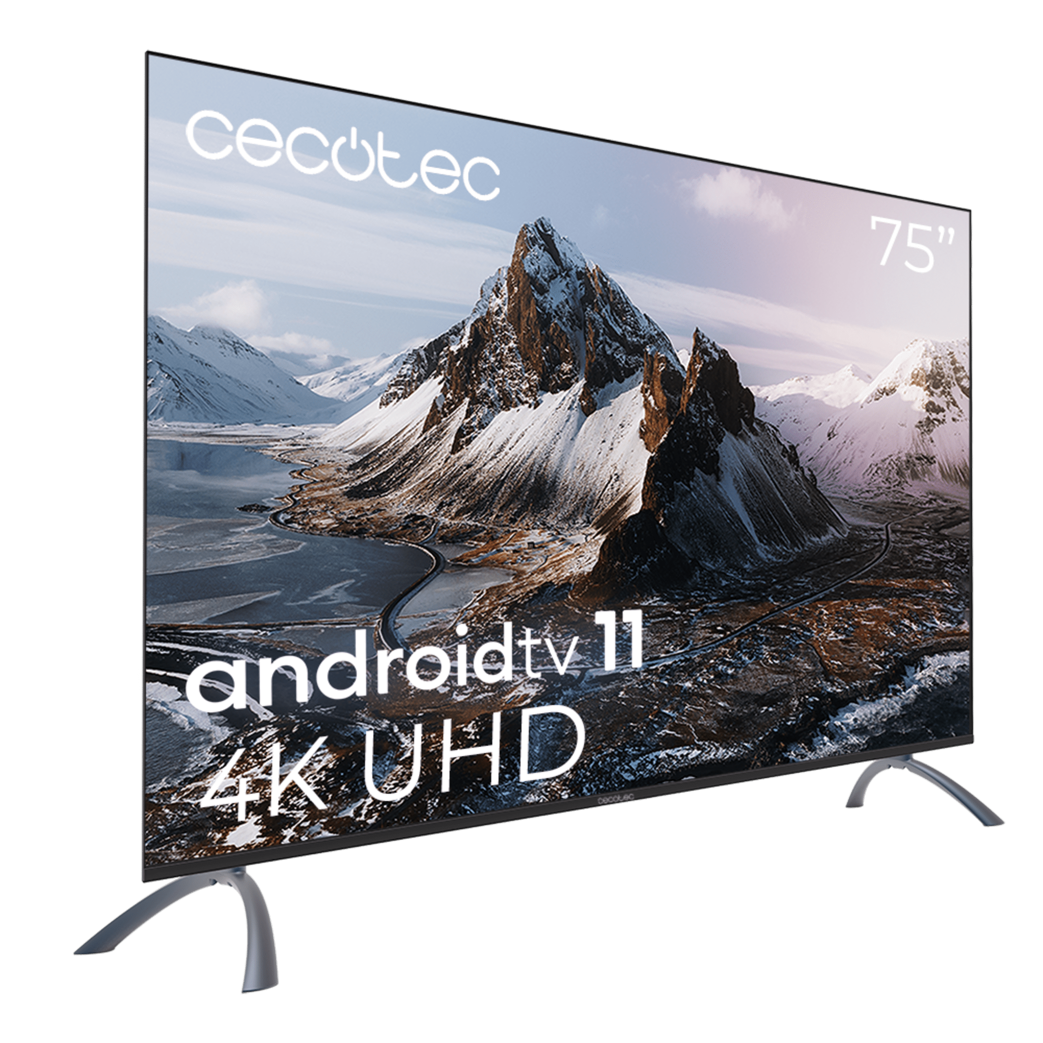 Televisor Cecotec A3 75 pulgadas con diseño frameless y Android TV 11