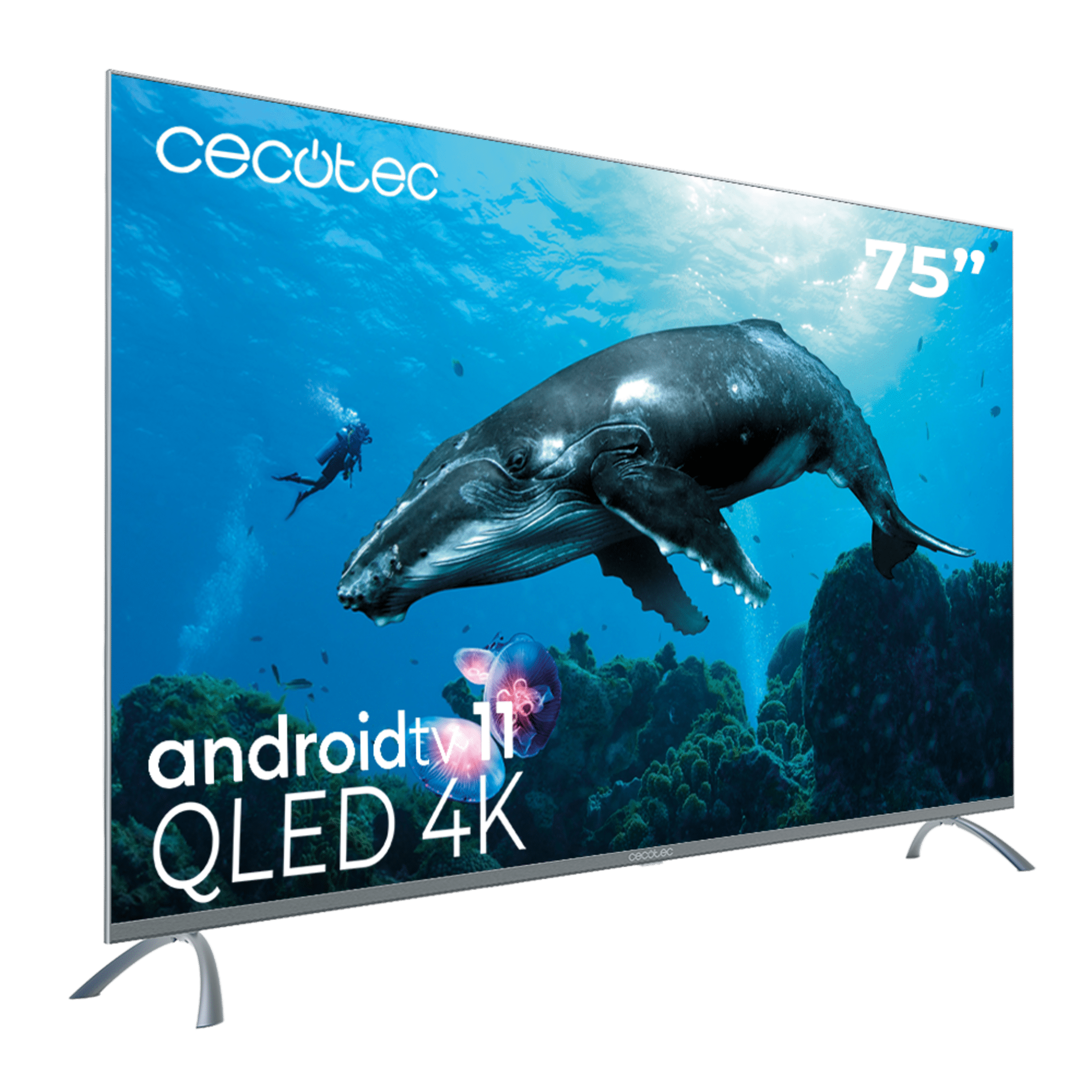 Televisor Cecotec V2 75 pulgadas QLED 4K con diseño de gran formato