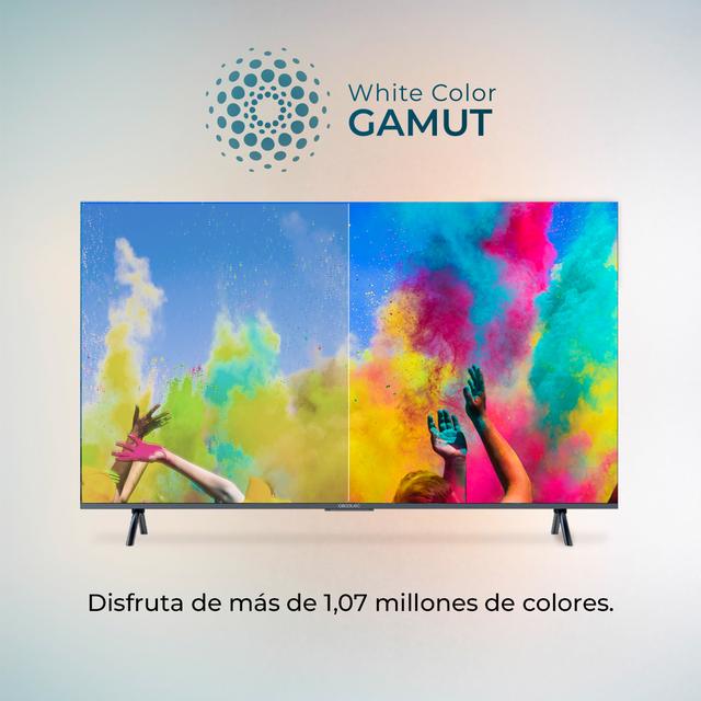 TV QLED V2 series VQU20075 Televisión QLED de gran pulgada de 75" con resolución 4K UHD, Android TV 11, Wide Colour Gammut, Dolby Vision & Atmos, MEMC, HDR10, HDMI 2.1, USB 3.0, CORTEX A55, Google Voice Assitant, Chromecast y Altavoces.