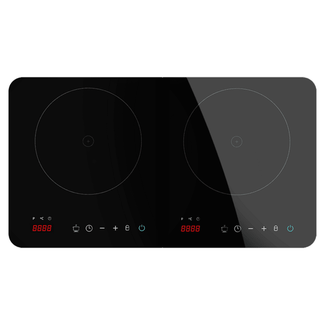 Piano cottura a induzione Full Magma Double Digital con vetro di sicurezza, touch e controllo programmabile