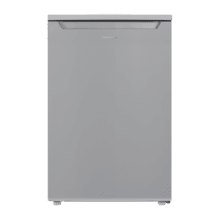 Bolero CoolMarket TT 107 Inox Mini frigorífico de 107 litros de capacidad, color Inox, clase E, temperatura regulable, Crisper Box, cajón congelador y nivel sonoro bajo.