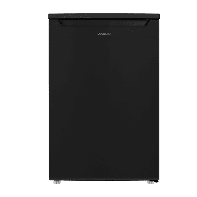 Bolero CoolMarket TT 107 Black Mini frigorífico de 107 litros de capacidad, color black, clase E, temperatura regulable, Crisper Box, cajón congelador y nivel sonoro bajo.