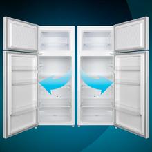 Bolero CoolMarket 2D 211 White Frigorífico dos puertas blanco con 211 litros de capacidad, 143 cm de alto y 54 cm de ancho, diseño sin bordes y puerta reversible.