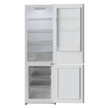 Bolero CoolMarket Combi 262 Branco E Geladeira Combi estática branca descongeladora com capacidade de 262 litros, classe E, LED interno, bandejas internas de vidro e controle eletrônico.