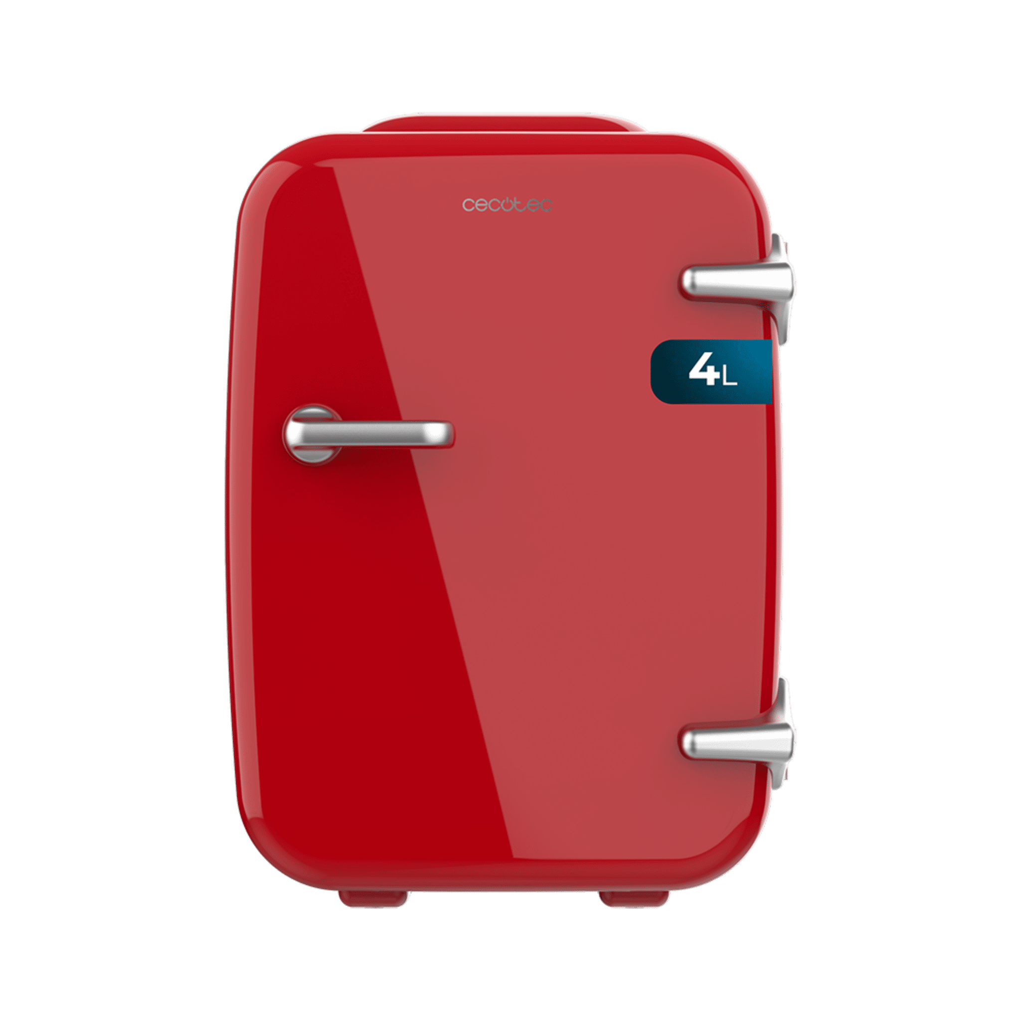 Réfrigérateur Bolero MiniCooling 4L Rouge Havane avec fonctionnement 12V-220V, compatible avec les voitures et caravanes, fonction de refroidissement et de chauffage, plage de température 7-65º, transport facile.