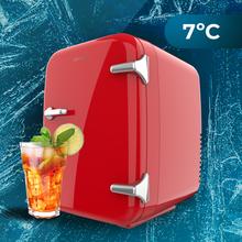 Frigorifero Bolero MiniCooling 4L Havana Red con funzionamento a 12V-220V, compatibile con auto e roulotte, funzione di raffreddamento e riscaldamento, intervallo di temperatura 7-65º, facile trasporto.