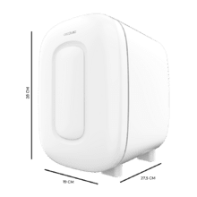 Bolero MiniCooling 4L Bora White Frigorífico MiniCooling Bora White 4 litros, funcionamento 12 V - 220 V, compatível com carros e caravanas, função Arrefecimento e Aquecimento, faixa de temperatura 7-65 ºC e fácil transporte.