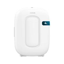 Frigorifero Bolero MiniCooling 4L Bora White con funzionamento a 12 V-220 V, compatibile con auto e roulotte, funzione di raffreddamento e riscaldamento, intervallo di temperatura 7-50 ºC, facile trasporto.