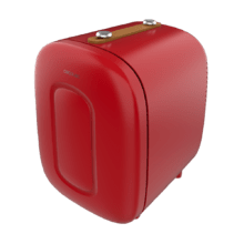 Réfrigérateur Bolero MiniCooling 4L Bora Red avec fonctionnement 12 V-220 V, compatible avec les voitures et caravanes, fonction de refroidissement et de chauffage, plage de température 7-50º, transport facile.
