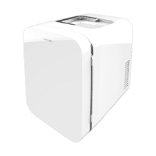 Réfrigérateur Bolero MiniCooling 6L Bahamas Blanc avec fonctionnement 12 V-220 V, compatible avec les voitures et caravanes, fonction de refroidissement et de chauffage, plage de température 5-65º, transport facile.