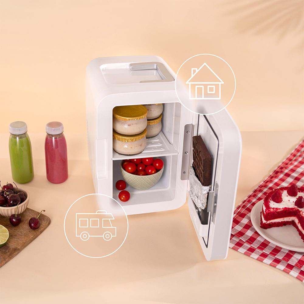 Frigorífico CECOTEC Bolero MiniCooling 6L Bahamas White compatible con hogar, coche y caravana