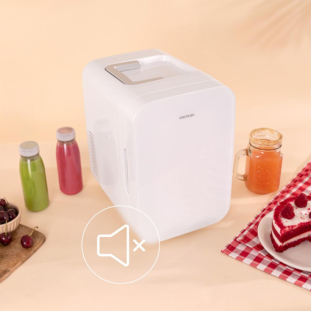 CECOTEC Bolero MiniCooling 6L Bahamas White mini nevera silenciosa con diseño compacto