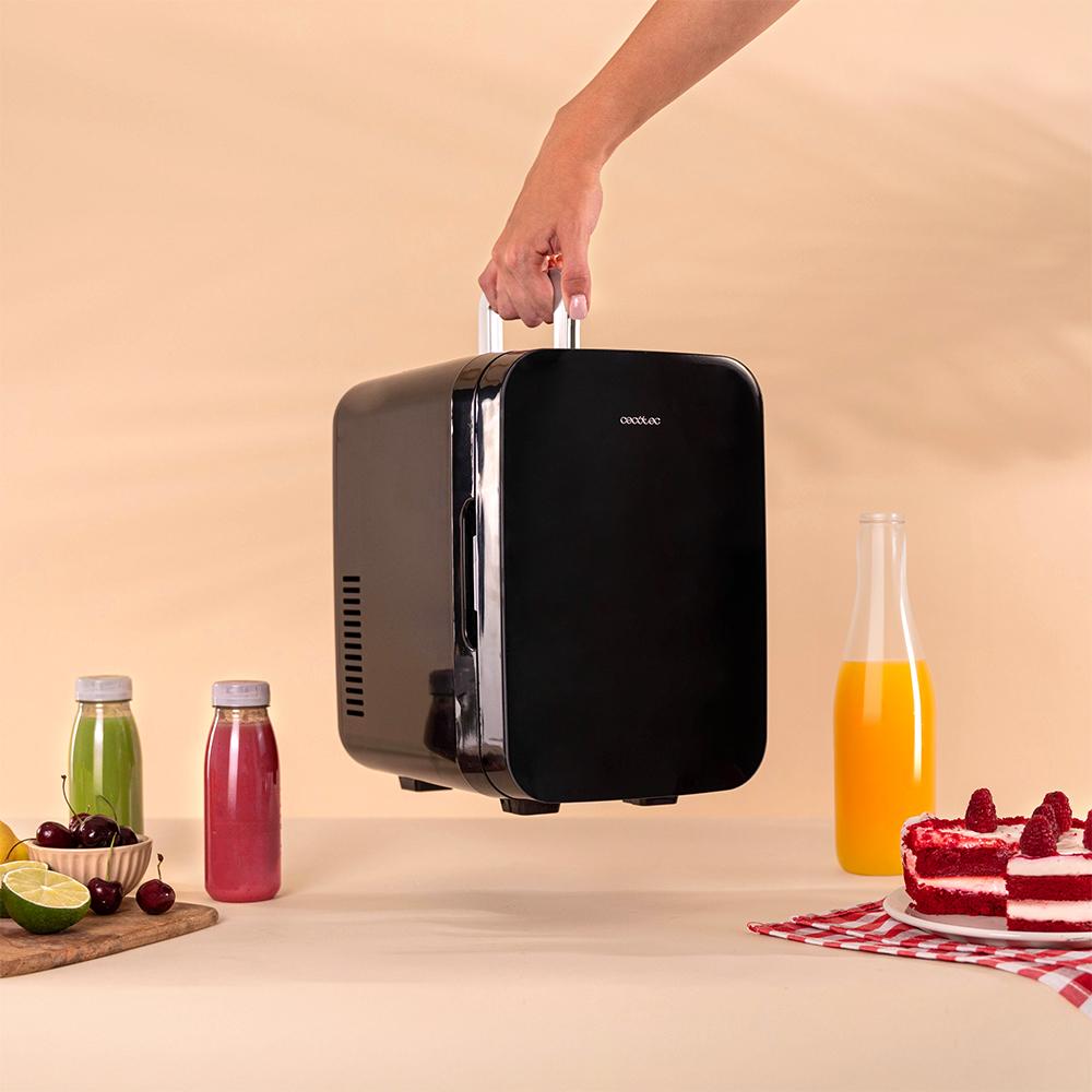 Transporte del mini frigorífico Cecotec Bolero MiniCooling 6L Bahamas Negro