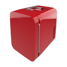 Bolero MiniCooling 6L Bahamas Red Frigorifero MiniCooling Bahamas Red 6L, funzionamento 12V-220V, compatibile con auto e roulotte, funzione di raffreddamento e riscaldamento, intervallo di temperatura 5-65º, facile trasporto.