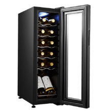Bolero GrandSommelier 1230 CoolCrystal Compressor Wine cooler con capacità di 12 bottiglie e sistema di raffreddamento a compressore per alte prestazioni. Temperatura regolabile e luce interna a LED.