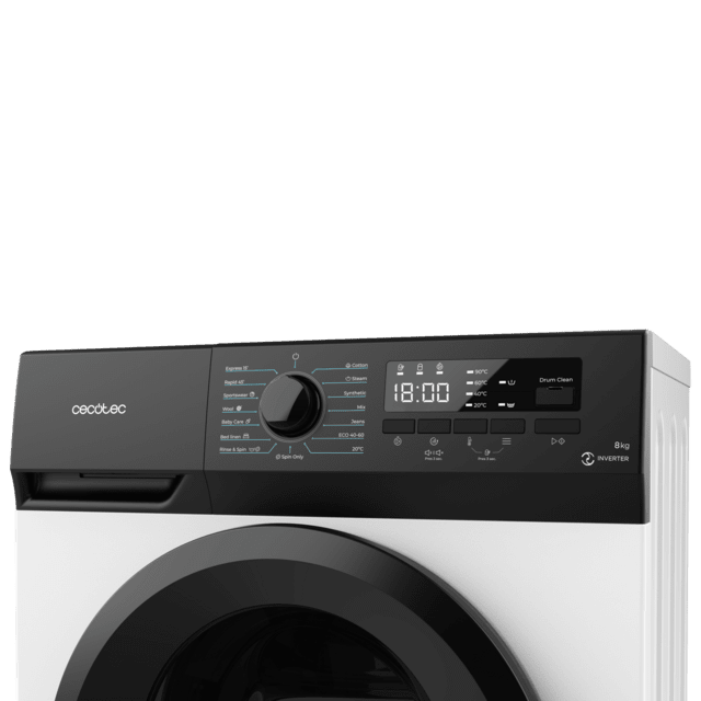Bolero DressCode 8300 Inverter A Lavadora de 8 kg de capacidad y 1400 rpm, 15 programas, clase A, Motor Inverter Plus, SteamMax.