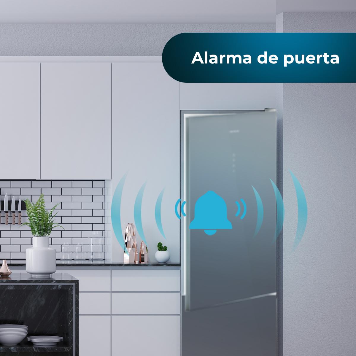 Cecotec Bolero CoolMarket Combi 356 Glass Grey - Frigorífico combinado  Clase D Total No Frost Cristal Gris