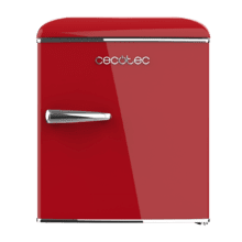 Bolero CoolMarket TT Origin 45 Red Mini frigorífico retro con capacidad de 45L, ICEBOX, LED interior, tirador cromado.