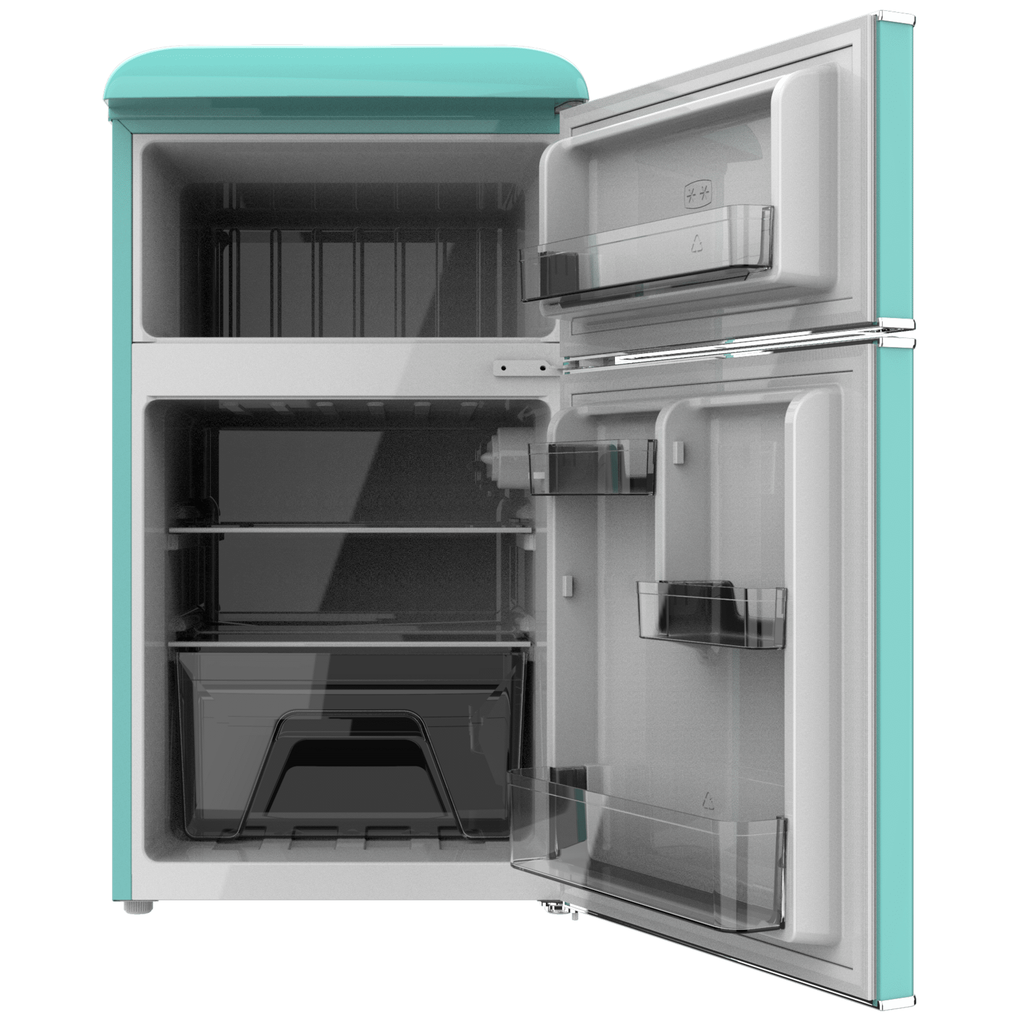 Bolero CoolMarket 2D Origin 85 Green Mini frigorífico retro Cecotec