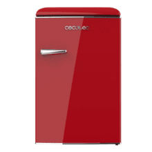 Bolero CoolMarket TT Origin 110 Red E Mini frigorífico retro TT Origin Red con capacidad de 110L, clase E, ICEBOX, Luz interior.