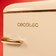 Bolero CoolMarket TT Origin 110 Beige E Mini frigorífico retro TT Origin Beige con capacidad de 110L, clase E, ICEBOX, Luz interior y tirador gold.