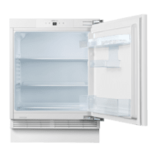 Frigorifico Bolero CoolMarket TT BI 138 White E Mini frigorífico encastrável de 138 litros de capacidade, classe E, ecrã tátil e Fast Cooling.