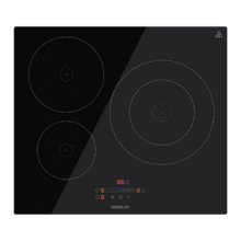 Table de cuisson à induction Bolero Squad I 3001 à 3 feux, optimale pour tout type de cuisine et de famille, puisque vous pouvez préparer tout type de plats sans vous soucier de la disponibilité des feux ou du temps