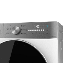 Bolero DressCode 9800 Inverter Uma Máquina de lavar de carregamento frontal com 9 kg de capacidade e 1400 rpm, 16 programas, Motor Inverter Plus, SteamMax, Carregamento automático e display touch XXL. Uma aula.