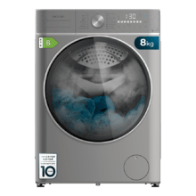 Bolero Wash&Dry 8580 Inverter Steel B Lavadora secadora steel de 8 kg - 5 kg de capacidad y 1400 rpm, 16 programas, Motor Inverter Plus, clase B, SteamMax, OnSmart, Fuzzy Logic, SpaCare y detector de carga.