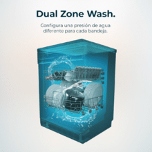 Bolero Aguazero 6200 Inox D Máquina de lavar louça Inox 60cm, Classe D, 14 talheres, 6 programas com Dual Zone Wash, Dry+, Turbo Dry+, Meia carga, Delay Start e AquaStop Eletrónico.