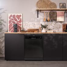 Lave-vaisselle Bolero Aguazero 6200 Dark D 60 cm, Classe D, 14 couverts, 6 programmes avec Dual Zone Wash, Dry+, Turbo Dry+, Demi-charge et Départ Différé.