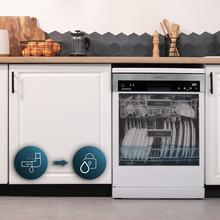 Lave-vaisselle Bolero Aguazero 6500 C 60 cm, 15 couverts, troisième plateau, 6 programmes avec lavage double zone, ouverture automatique, demi-charge, démarrage différé et moteur Inverter Plus.