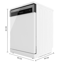 Lave-vaisselle Bolero Aguazero 6500 C 60 cm, 15 couverts, troisième plateau, 6 programmes avec lavage double zone, ouverture automatique, demi-charge, démarrage différé et moteur Inverter Plus.