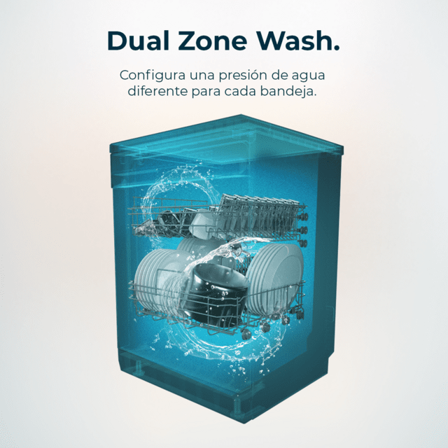 Bolero Aguazero 4201 E Máquina de lavar loiça Bolero de 45 cm, 11 talheres, 6 programas com Dual Zone Wash e início retardado.