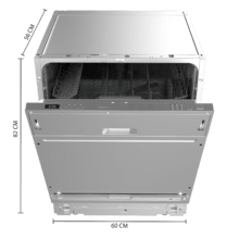 Bolero Aguazero 6100 Full Built-in E Lave-vaisselle boléro intégrable de 60 cm, 12 couverts et 7 programmes avec départ différé.