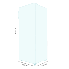 Bolero CoolMarket UF 155 Branco E Congelador vertical, Total Nofrost com porta reversível e alarme de porta aberta.