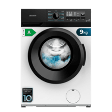 Lavadora 8Kg Carga Frontal Cecotec Bolero 1400 rpm, Motor Inverter Plus,  Bajo Consumo, 16 Programas, SteamMax, Delay Start, Blanco: 349,00 €