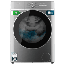 Lavadora Bolero DressCode 8400 Inverter Cecotec 8 kg Blanco y Gris