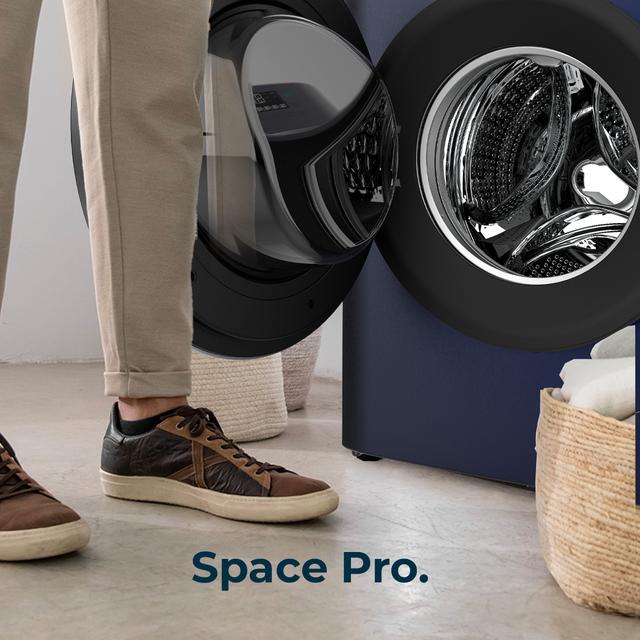 Bolero DressCode 10800 Inverter Ice Blue A Lavadora de carga frontal de 10kg de capacidad y 1400rpm, Clase A, 16 programas, Motor Inverter Plus, SteamMax, lavado inteligente y detector de carga.
