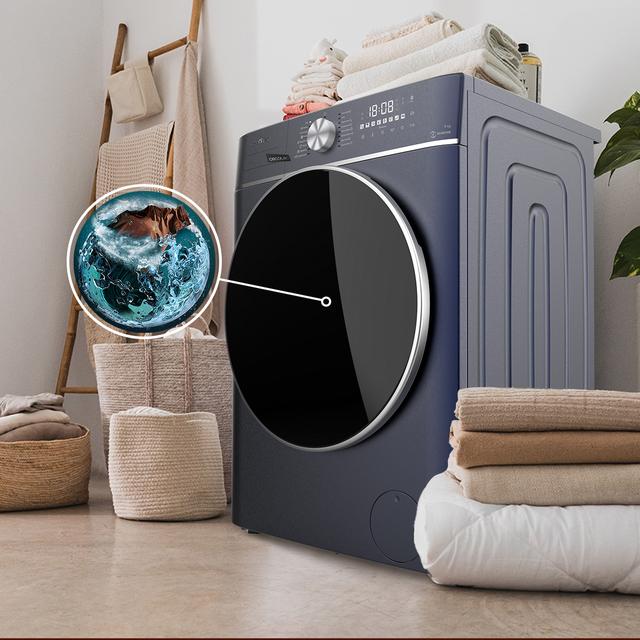 Bolero DressCode 10800 Inverter Ice Blue A Lavadora de carga frontal de 10kg de capacidad y 1400rpm, Clase A, 16 programas, Motor Inverter Plus, SteamMax, lavado inteligente y detector de carga.