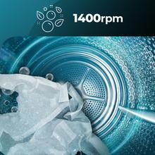 Bolero DressCode 10800 Inverter Ice Blue A Lavadora de carga frontal de 10kg de capacidad y 1400rpm, Clase A, 16 programas, Motor Inverter Plus, SteamMax, lavado inteligente y detector de carga.