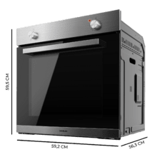 Horno Bolero Hexa C126000 Line+ A Horno Integrable de 77l de capacidad, 4 funciones, 2800W.