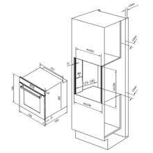 Bolero Hexa C126000 Line+ A Forno Integrado com 77 litros de capacidade