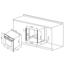 Bolero Hexa C126000 Line+ A Forno integrato con capacità di 77 litri