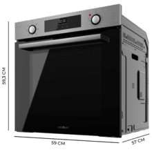 Bolero Hexa M226000 Inox A Forno Multifunções Integrado com 72L de capacidade, 7 funções, Grill, Descongelar, Steam Assist, 2800W.