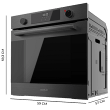 Bolero Hexa M226000 Matt A Forno Multifunções Integrado com 72L de capacidade, 7 funções, Grill, Descongelar, Steam Assist, 2800W.