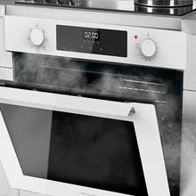 Bolero Hexa M226000 Glass White A Horno Integrable Multifunción de 72L de capacidad, 7 funciones, Grill, Defrost, Steam Assist, 2800W.