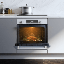 Bolero Hexa M226000 Vidro Branco Forno Multifunções Integrado com 72L de capacidade, 7 funções, Grelhador, Descongelar, Auxiliar de Vapor, 2800W.