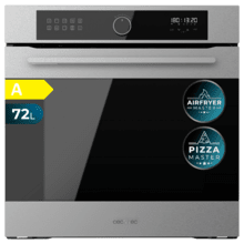 Bolero Hexa AF316000 Inox A Forno a incasso Airfryer Inox da 72 l di capacità, 11 funzioni ed Airfryer Master, Pizza Master, Steam Asisst, Steam EasyClean e 3D Cooking, classe A.