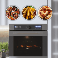 Bolero Hexa AF316000 Inox  A Horno integrable Airfryer Inox de 72L de capacidad, 11 funciones con Airfryer Master, Pizza Master, Steam Asisst, Steam EasyClean, 3D cooking, Clase A.